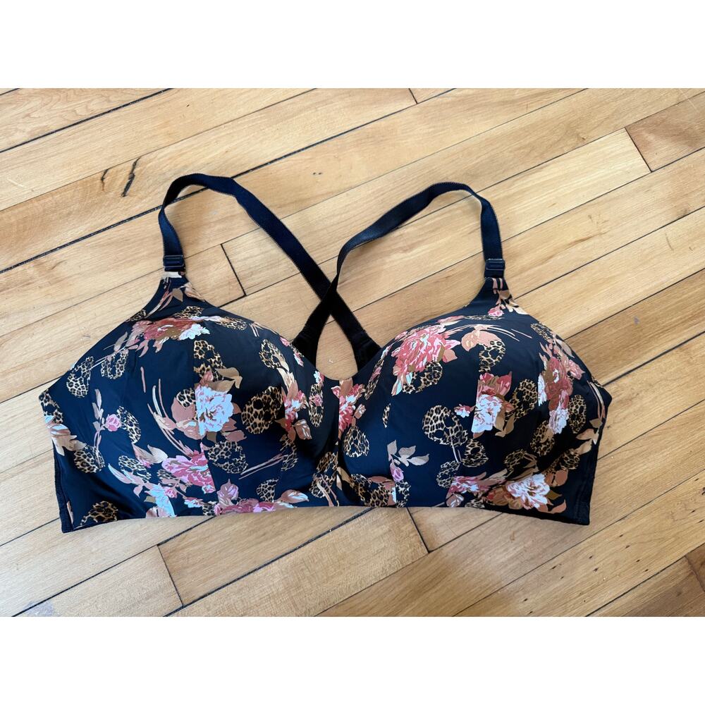 Torrid floral and skull print bra